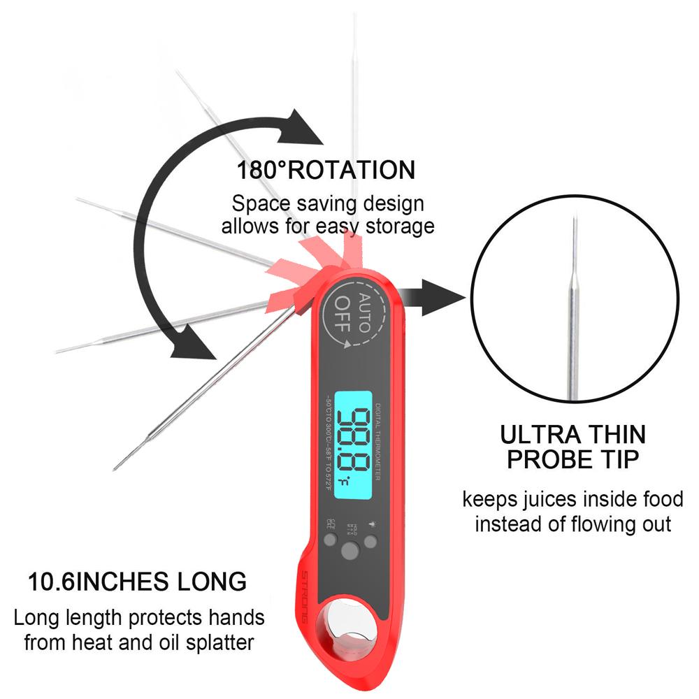 Digital Kitchen Thermometer Food Tools Electronic Cooking Probe BBQHome & GardenPink IolausDigital, Electronic Cooking, Food, Kitchen Thermometer, Kitchen Tool, Thermometer11.32Digital, Electronic Cooking, Food, Kitchen Thermometer, Kitchen Tool, ThermometerHome & GardenDigital Kitchen Thermometer Food Tools Electronic Cooking Probe BBQDigital Kitchen Thermometer Food Tools Electronic Cooking Probe BBQ - Premium Home & Garden from Pink Iolaus - Just CHF 11.32! Shop now at Maria Bitonti Home Decor