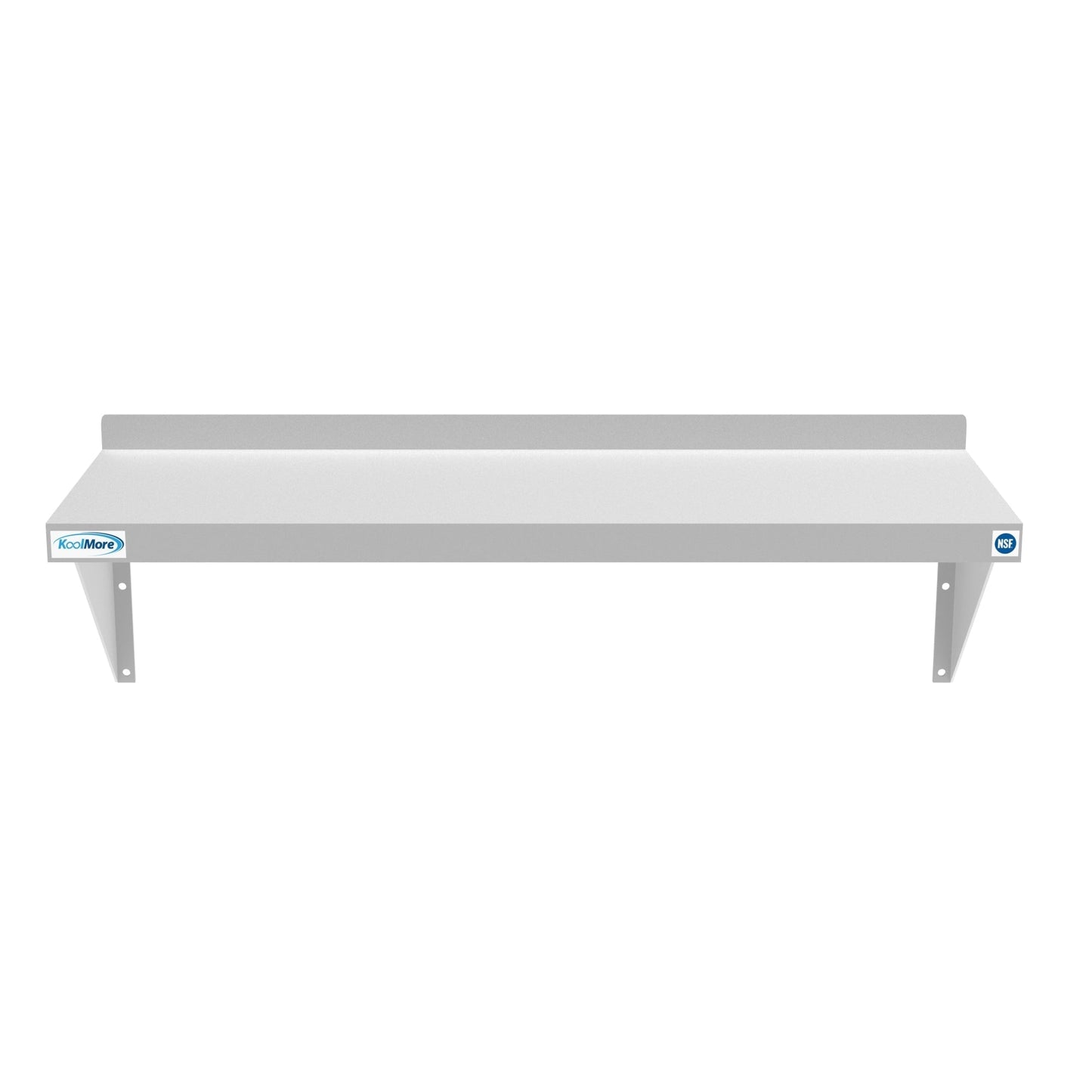 12" x 36" 18-Gauge Stainless-Steel Heavy Duty Wall Shelf, WMSH-1236. -