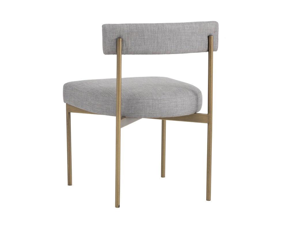 Seneca Dining Chair - Antique Brass - Arena Cement