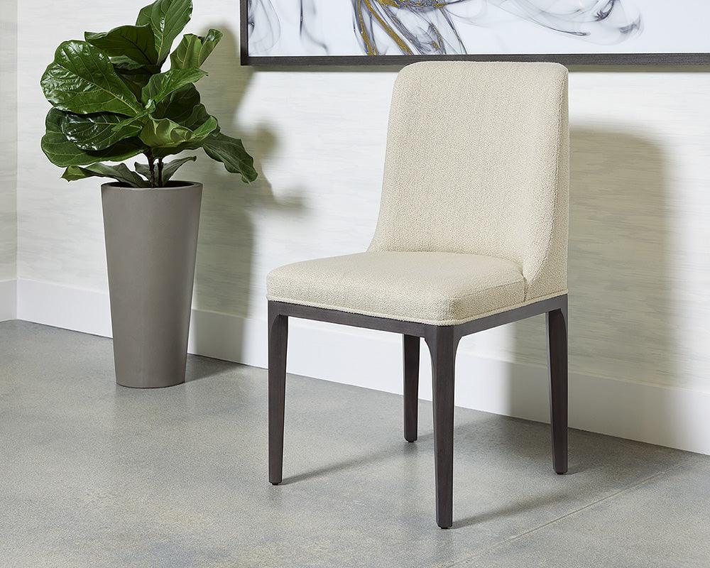 Elisa Dining Chair - Grey Oak - Dazzle Cream