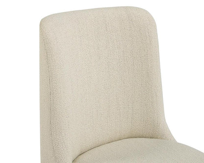 Elisa Dining Chair - Grey Oak - Dazzle Cream