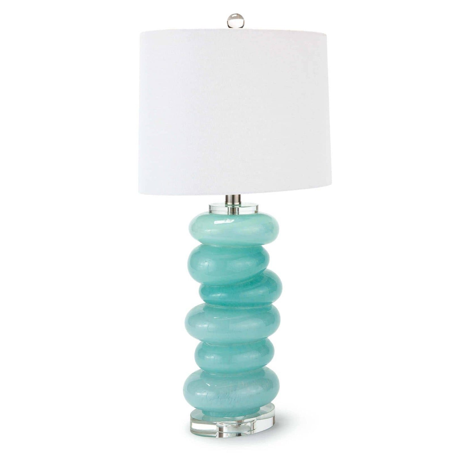 Stacked Pebble Glass Table Lamp