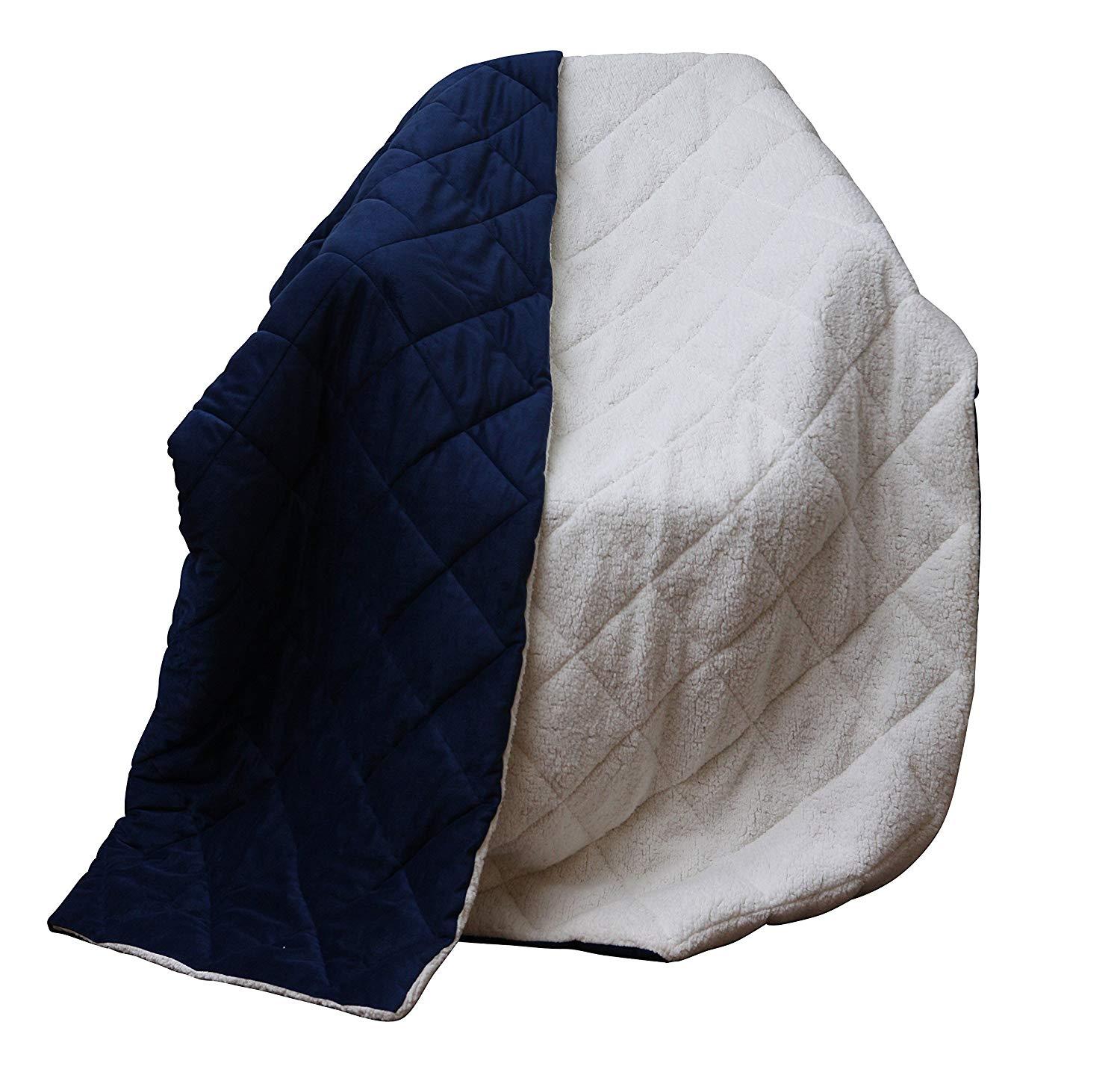 Super Soft Quilted Navy Navy Blue and Fleece Throw BlanketFurnitureJadefurniture, homeroots48.15furniture, homerootsFurnitureSuper Soft Quilted Navy Navy Blue and Fleece Throw BlanketSuper Soft Quilted Navy Navy Blue and Fleece Throw Blanket - Premium Furniture from Jade - Just CHF 48.15! Shop now at Maria Bitonti Home Decor