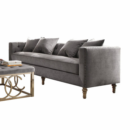 34inches X 84inches X 31inches Gray Velvet Upholstery Sofa w4 PillowsFurnitureJadefurniture, homeroots1831.51furniture, homerootsFurniture34inches X 84inches X 31inches Gray Velvet Upholstery Sofa w4 Pillows34inches X 84inches X 31inches Gray Velvet Upholstery Sofa w4 Pillows - Premium Furniture from Jade - Just CHF 1831.51! Shop now at Maria Bitonti Home Decor