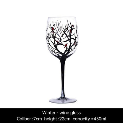 Light luxury ins crystal glass wine glass hand-painted household goblet four seasons painted wine glasseprolo20.86Light luxury ins crystal glass wine glass hand-painted household goblet four seasons painted wine glassLight luxury ins crystal glass wine glass hand-painted household goblet four seasons painted wine glass - Premium  from eprolo - Just CHF 20.86! Shop now at Maria Bitonti Home Decor