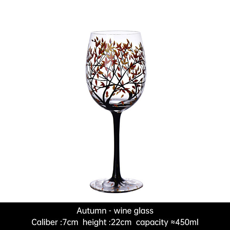 Light luxury ins crystal glass wine glass hand-painted household goblet four seasons painted wine glasseprolo20.86Light luxury ins crystal glass wine glass hand-painted household goblet four seasons painted wine glassLight luxury ins crystal glass wine glass hand-painted household goblet four seasons painted wine glass - Premium  from eprolo - Just CHF 20.86! Shop now at Maria Bitonti Home Decor