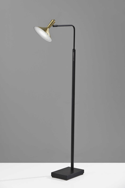 Adjustable Brass Spotlight LED Floor Lamp in Black MetalFurnitureJadefurniture, homeroots146.49furniture, homerootsFurnitureAdjustable Brass Spotlight LED Floor Lamp in Black MetalAdjustable Brass Spotlight LED Floor Lamp in Black Metal - Premium Furniture from Jade - Just CHF 146.49! Shop now at Maria Bitonti Home Decor