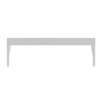 12" x 36" 18-Gauge Stainless-Steel Heavy Duty Wall Shelf, WMSH-1236. -