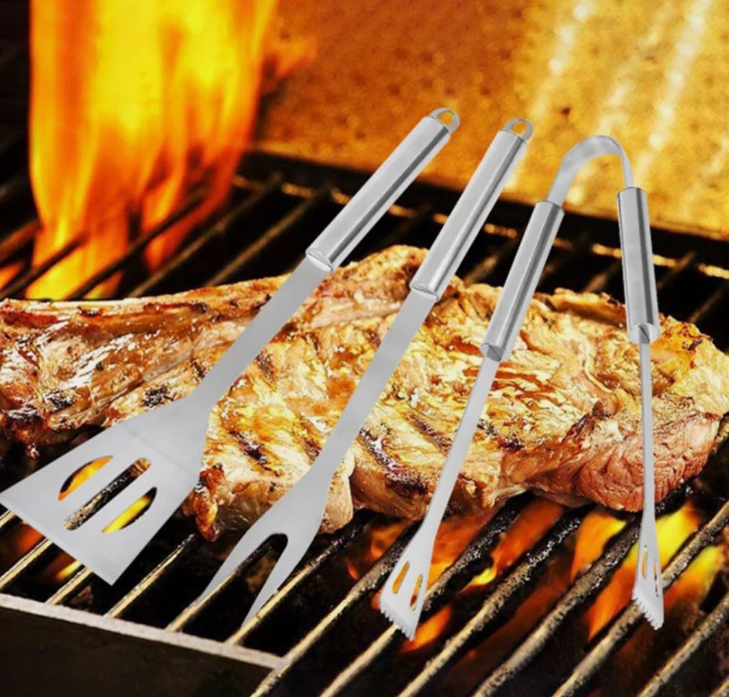 3 PCS Stainless Steel BBQ Grill Utensils SetKitchenYellow PandoraBBQ, cooking, Cookware, Grill, Kitchen29.02BBQ, cooking, Cookware, Grill, KitchenKitchen3 PCS Stainless Steel BBQ Grill Utensils Set3 PCS Stainless Steel BBQ Grill Utensils Set - Premium Kitchen from Yellow Pandora - Just CHF 29.02! Shop now at Maria Bitonti Home Decor