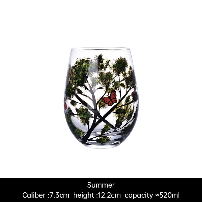 Light luxury ins crystal glass wine glass hand-painted household goblet four seasons painted wine glasseprolo20.86Light luxury ins crystal glass wine glass hand-painted household goblet four seasons painted wine glassLight luxury ins crystal glass wine glass hand-painted household goblet four seasons painted wine glass - Premium  from eprolo - Just CHF 20.86! Shop now at Maria Bitonti Home Decor