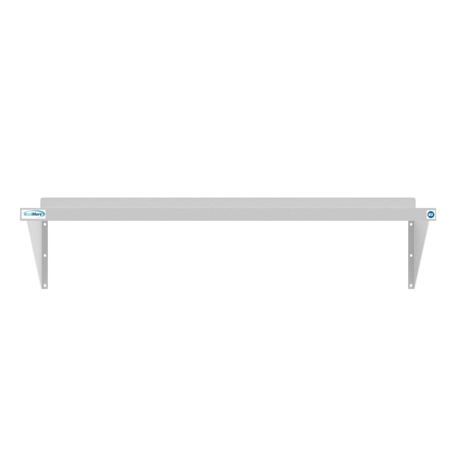 12" x 48" 18-Gauge Stainless-Steel Heavy Duty Wall Shelf, WMSH-1248. -