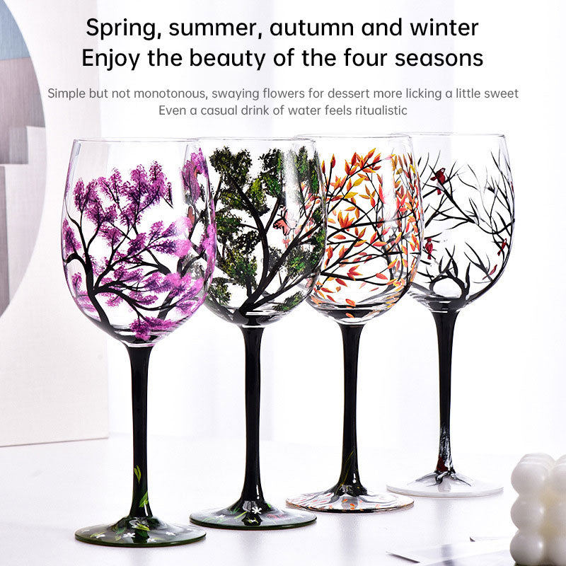 Light luxury ins crystal glass wine glass hand-painted household goblet four seasons painted wine glasseprolo20.86Light luxury ins crystal glass wine glass hand-painted household goblet four seasons painted wine glassLight luxury ins crystal glass wine glass hand-painted household goblet four seasons painted wine glass - Premium  from eprolo - Just CHF 20.86! Shop now at Maria Bitonti Home Decor