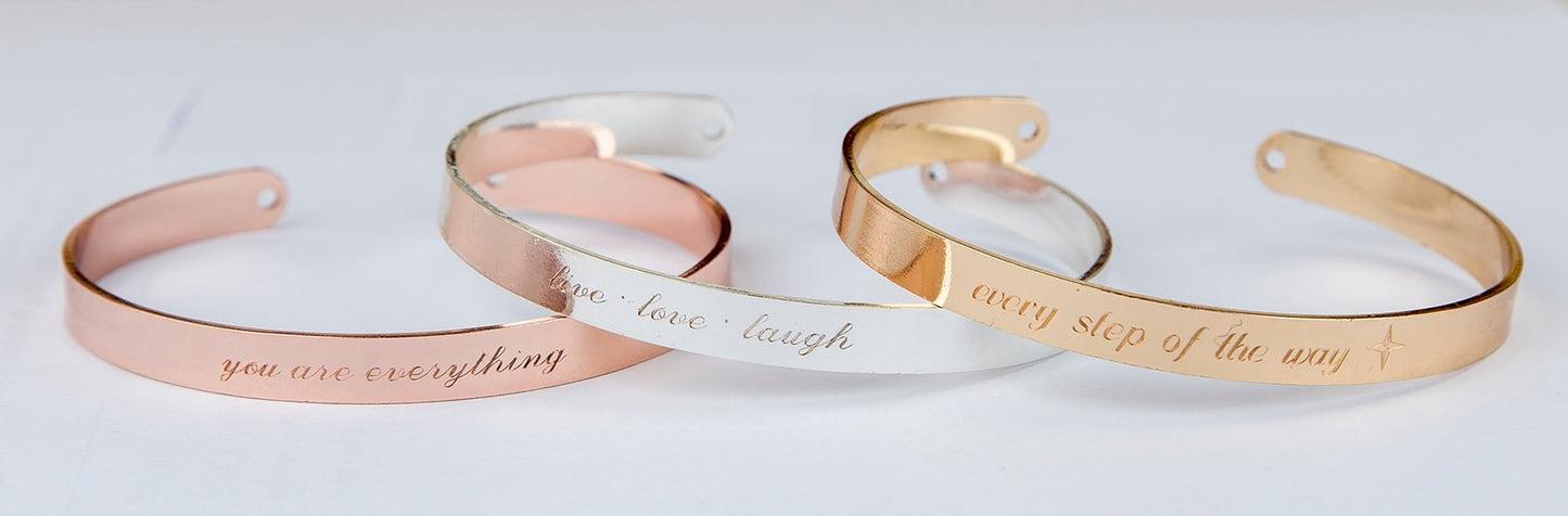 Engraved bracelet, personalized inspirational quote engraved gift, momJewelry & WatchesAzure Juniperengraved, engraved bracelet15.89engraved, engraved braceletJewelry & WatchesEngraved bracelet, personalized inspirational quote engraved gift, momEngraved bracelet, personalized inspirational quote engraved gift, mom - Premium Jewelry & Watches from Azure Juniper - Just CHF 15.89! Shop now at Maria Bitonti Home Decor