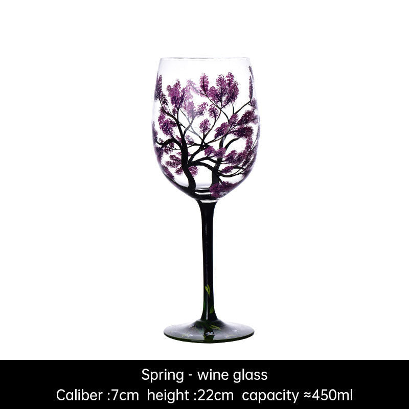 Light luxury ins crystal glass wine glass hand-painted household goblet four seasons painted wine glasseprolo20.86Light luxury ins crystal glass wine glass hand-painted household goblet four seasons painted wine glassLight luxury ins crystal glass wine glass hand-painted household goblet four seasons painted wine glass - Premium  from eprolo - Just CHF 20.86! Shop now at Maria Bitonti Home Decor