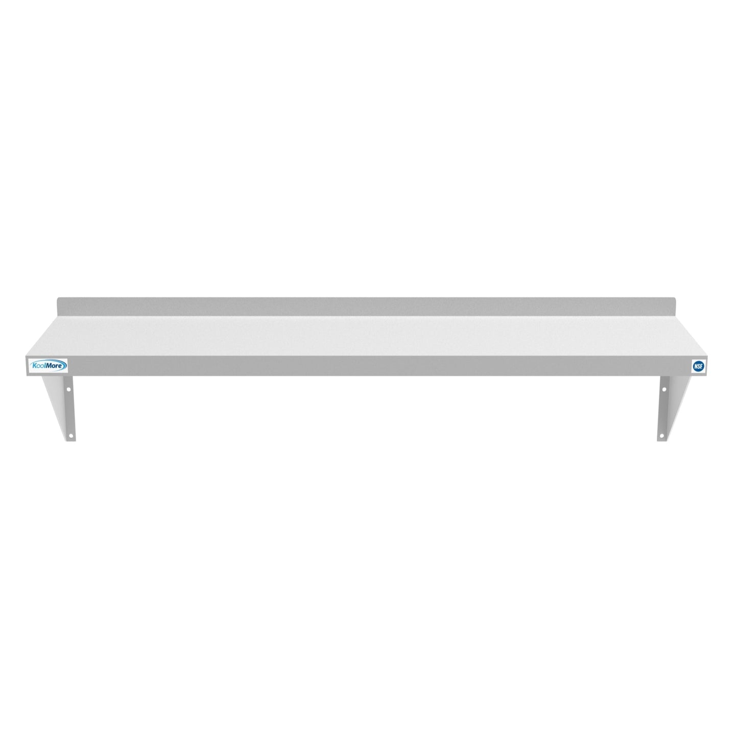 12" x 48" 18-Gauge Stainless-Steel Heavy Duty Wall Shelf, WMSH-1248. -