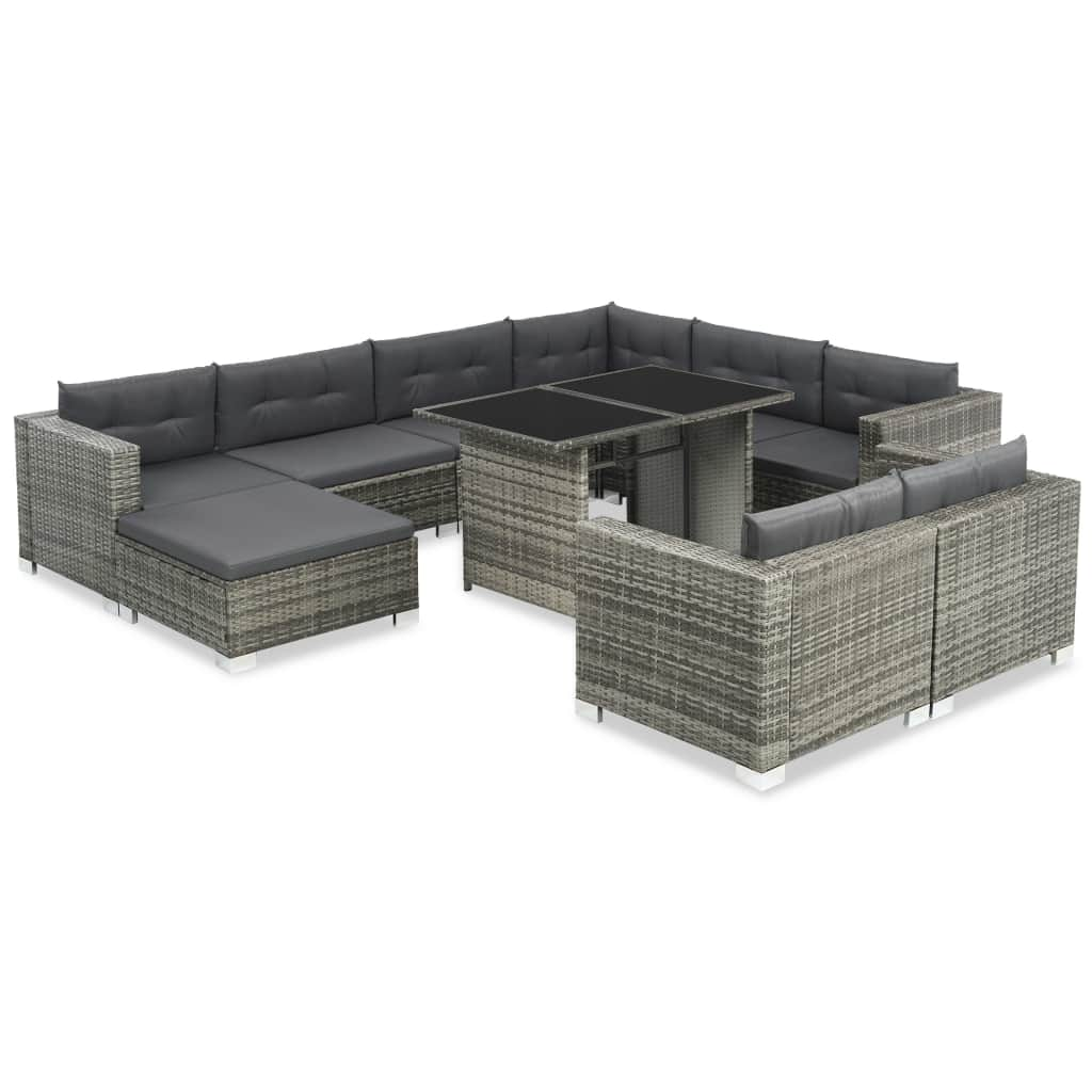 10 Piece Garden Lounge Set with Cushions Poly Rattan GrayHome & GardenEmerald AresGarden sofa909.64Garden sofaHome & Garden10 Piece Garden Lounge Set with Cushions Poly Rattan Gray10 Piece Garden Lounge Set with Cushions Poly Rattan Gray - Premium Home & Garden from Emerald Ares - Just CHF 909.64! Shop now at Maria Bitonti Home Decor