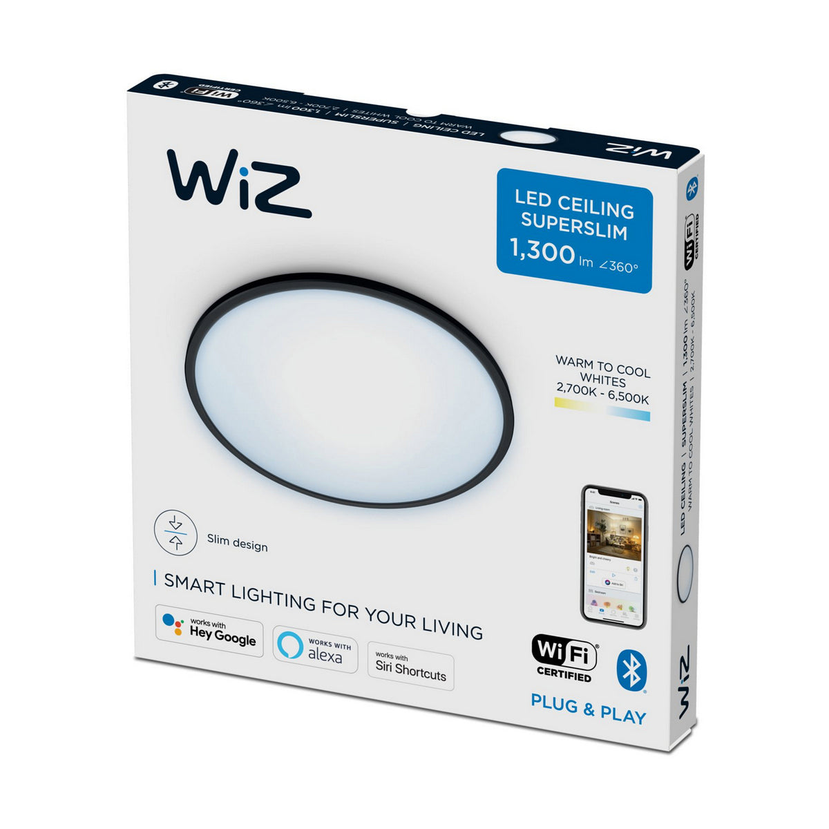 Ceiling Light Philips Wiz 14 W ø 24,2 x 2,3 cm 1300 lmHome DecorBigbuyled / lighting57.82led / lightingHome DecorCeiling Light Philips Wiz 14 W ø 24,2 x 2,3 cm 1300 lmCeiling Light Philips Wiz 14 W ø 24,2 x 2,3 cm 1300 lm - Premium Home Decor from Bigbuy - Just CHF 57.82! Shop now at Maria Bitonti Home Decor