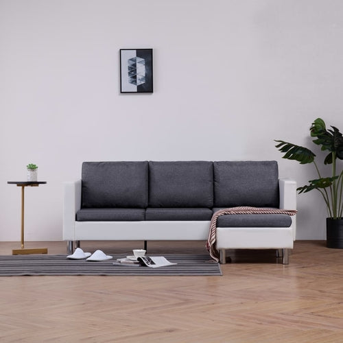 3-Seater Sofa with Cushions White Faux LeatherHome & GardenEmerald Ares0188.390Home & Garden3-Seater Sofa with Cushions White Faux Leather3-Seater Sofa with Cushions White Faux Leather - Premium Home & Garden from Emerald Ares - Just CHF 188.39! Shop now at Maria Bitonti Home Decor