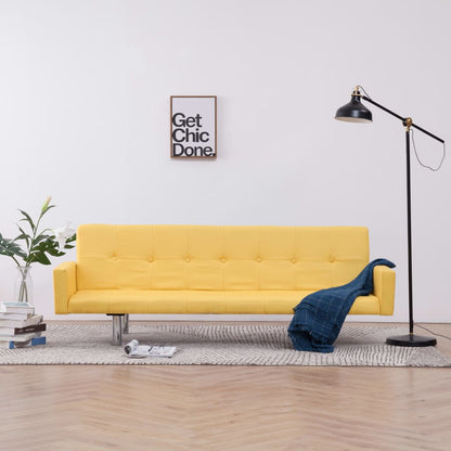 Sofa Bed with Armrest Yellow PolyesterHome & GardenEmerald Ares0242.300Home & GardenSofa Bed with Armrest Yellow PolyesterSofa Bed with Armrest Yellow Polyester - Premium Home & Garden from Emerald Ares - Just CHF 242.30! Shop now at Maria Bitonti Home Decor