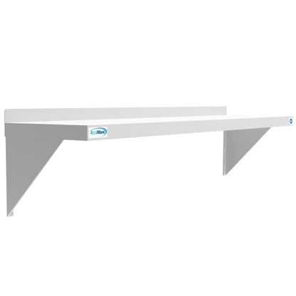 12" x 48" 18-Gauge Stainless-Steel Heavy Duty Wall Shelf, WMSH-1248. -