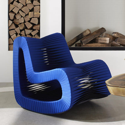 Seat Belt Rocking Chair Blue/Black