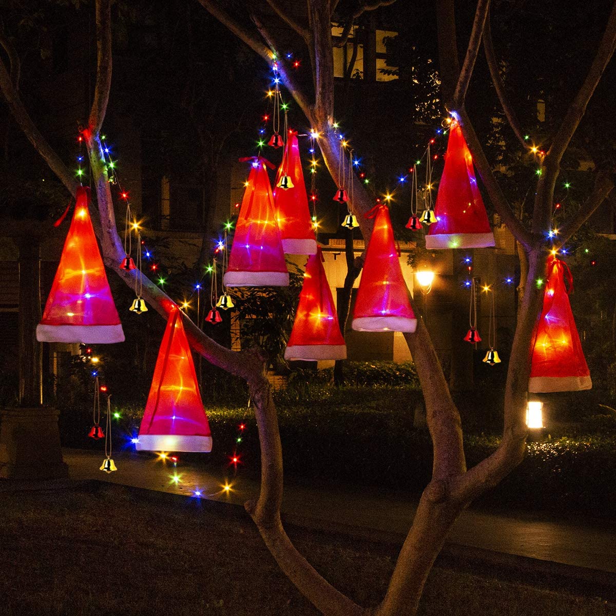 8 Pcs Hanging Glowing Christmas Hats String LightsHome DecorCrimson CocoLight19.51LightHome Decor8 Pcs Hanging Glowing Christmas Hats String Lights8 Pcs Hanging Glowing Christmas Hats String Lights - Premium Home Decor from Crimson Coco - Just CHF 19.51! Shop now at Maria Bitonti Home Decor