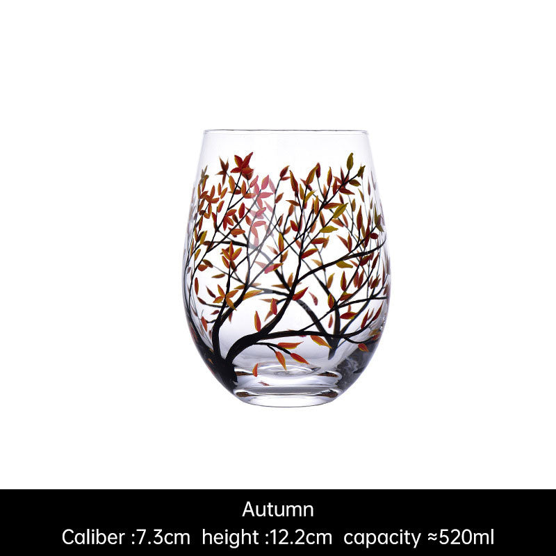 Light luxury ins crystal glass wine glass hand-painted household goblet four seasons painted wine glasseprolo20.86Light luxury ins crystal glass wine glass hand-painted household goblet four seasons painted wine glassLight luxury ins crystal glass wine glass hand-painted household goblet four seasons painted wine glass - Premium  from eprolo - Just CHF 20.86! Shop now at Maria Bitonti Home Decor