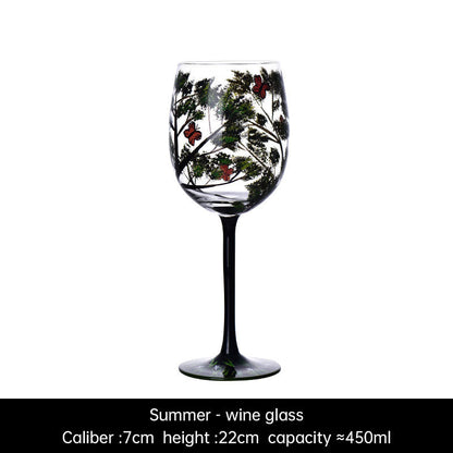 Light luxury ins crystal glass wine glass hand-painted household goblet four seasons painted wine glasseprolo20.86Light luxury ins crystal glass wine glass hand-painted household goblet four seasons painted wine glassLight luxury ins crystal glass wine glass hand-painted household goblet four seasons painted wine glass - Premium  from eprolo - Just CHF 20.86! Shop now at Maria Bitonti Home Decor