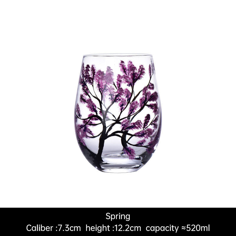 Light luxury ins crystal glass wine glass hand-painted household goblet four seasons painted wine glasseprolo20.86Light luxury ins crystal glass wine glass hand-painted household goblet four seasons painted wine glassLight luxury ins crystal glass wine glass hand-painted household goblet four seasons painted wine glass - Premium  from eprolo - Just CHF 20.86! Shop now at Maria Bitonti Home Decor