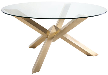 Costa Dining Table-Gold Base 72"