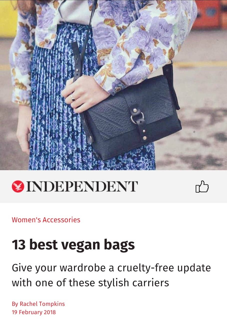 Reina Black Vegan Handbag