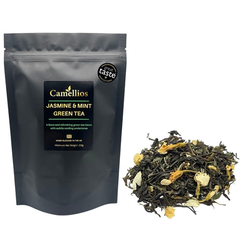 Jasmine & Mint Green Tea - Loose LeafFood & BeverageCerulean DiomedesLiquid, Plant8.69Liquid, PlantFood & BeverageJasmine & Mint Green Tea - Loose LeafJasmine & Mint Green Tea - Loose Leaf - Premium Food & Beverage from Cerulean Diomedes - Just CHF 8.69! Shop now at Maria Bitonti Home Decor