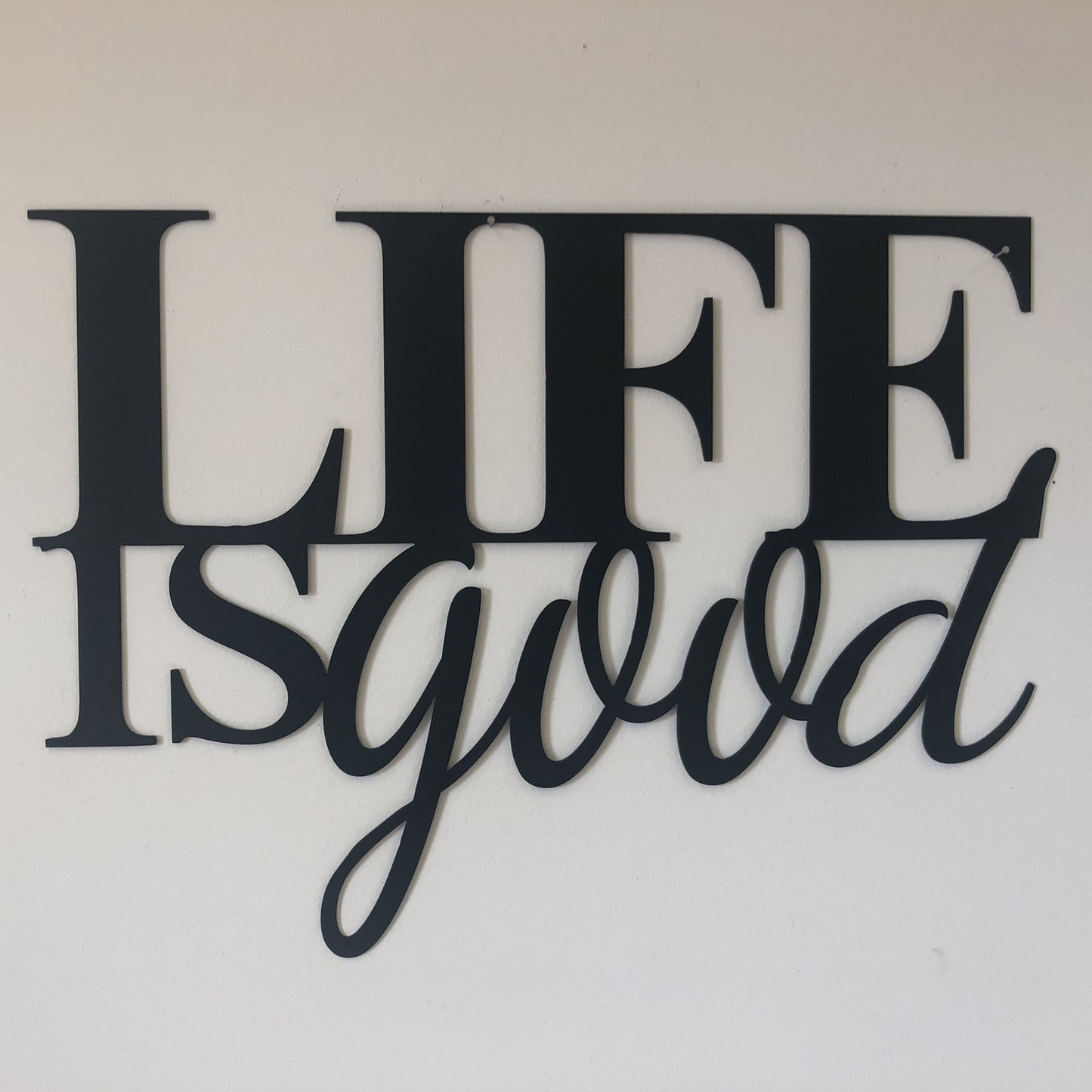 Life is Good - Metal Wall ArtHome DecorMalachite#sayings, wedding38.29#sayings, weddingHome DecorLife is Good - Metal Wall ArtLife is Good - Metal Wall Art - Premium Home Decor from Malachite - Just CHF 38.29! Shop now at Maria Bitonti Home Decor