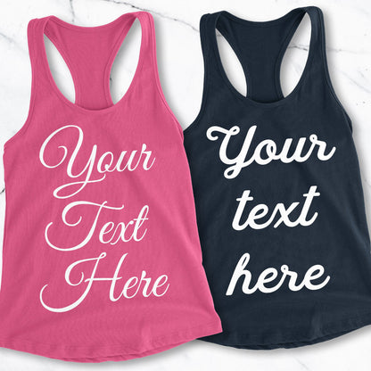 CUSTOM TANK TOP Pick Style & Print Color