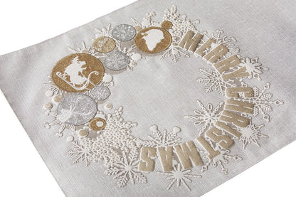 ML17119 Ornament Wreath Table Runner, 13.5"x72"Home DecorPink LetoHoliday Table Runners, min:448.92Holiday Table Runners, min:4Home DecorML17119 Ornament Wreath Table Runner, 13.5"x72"ML17119 Ornament Wreath Table Runner, 13.5"x72" - Premium Home Decor from Pink Leto - Just CHF 48.92! Shop now at Maria Bitonti Home Decor