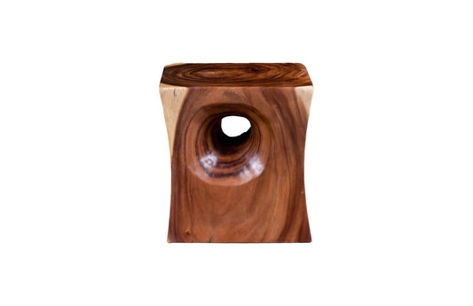 Peek a Boo Side Table Chamcha Wood, Natural