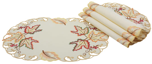 XD160912 Moisson Leaf Placemats,13"X19", Set of 4Home DecorPink LetoHoliday Placemats, min:333.45Holiday Placemats, min:3Home DecorXD160912 Moisson Leaf Placemats,13"X19", Set of 4XD160912 Moisson Leaf Placemats,13"X19", Set of 4 - Premium Home Decor from Pink Leto - Just CHF 33.45! Shop now at Maria Bitonti Home Decor