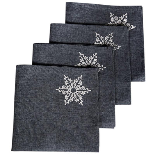 XD17141 Glisten Snowflake Napkins, 20"x20", Set of 4Home DecorPink LetoHoliday Napkins, min:330.89Holiday Napkins, min:3Home DecorXD17141 Glisten Snowflake Napkins, 20"x20", Set of 4XD17141 Glisten Snowflake Napkins, 20"x20", Set of 4 - Premium Home Decor from Pink Leto - Just CHF 30.89! Shop now at Maria Bitonti Home Decor