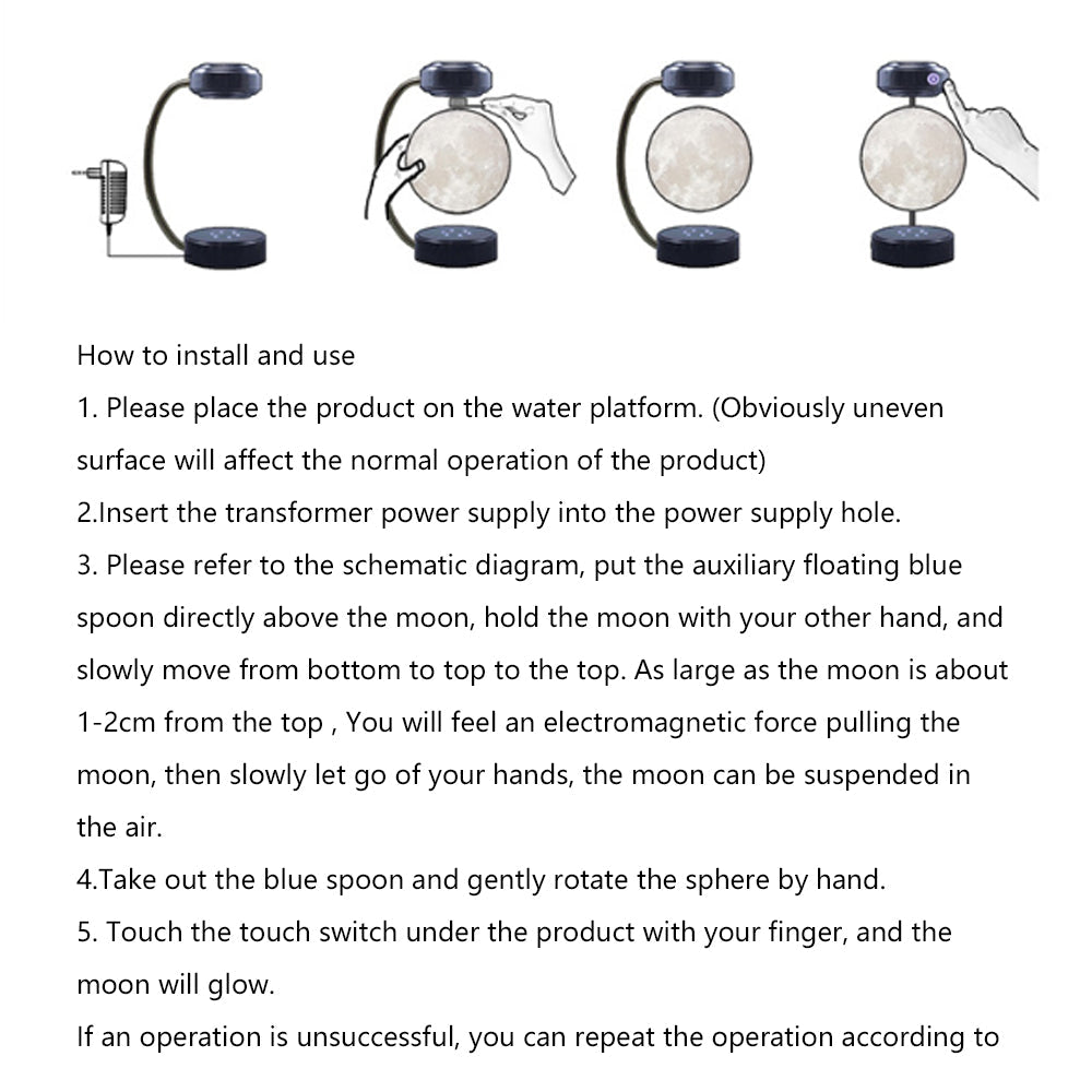 Creativity Magnetic Levitation Moon Lamp LED Rotating Dangling LampTech AccessoriesTeal SimbaMagnetic levitation moon light, Moon Lamp, moon light, Rotating Dangling Lamp55.08Magnetic levitation moon light, Moon Lamp, moon light, Rotating Dangling LampTech AccessoriesCreativity Magnetic Levitation Moon Lamp LED Rotating Dangling LampCreativity Magnetic Levitation Moon Lamp LED Rotating Dangling Lamp - Premium Tech Accessories from Teal Simba - Just CHF 55.08! Shop now at Maria Bitonti Home Decor