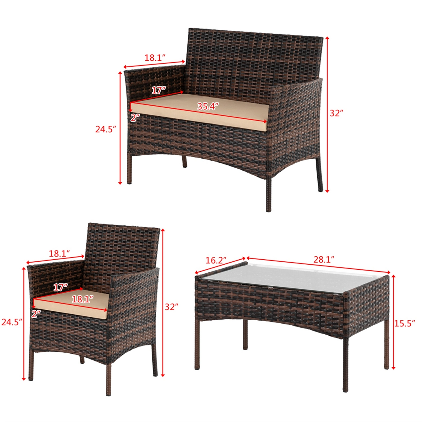 3pcs Coffee Table Rattan Sofa SetFurnitureLilac MiloCoffee Table, Cushioned Sofa Chair, Double Chairs, Rattan Lover Chair, Rattan Patio Furniture, Single Chair, Tea Table226.33Coffee Table, Cushioned Sofa Chair, Double Chairs, Rattan Lover Chair, Rattan Patio Furniture, Single Chair, Tea TableFurniture3pcs Coffee Table Rattan Sofa Set3pcs Coffee Table Rattan Sofa Set - Premium Furniture from Lilac Milo - Just CHF 226.33! Shop now at Maria Bitonti Home Decor