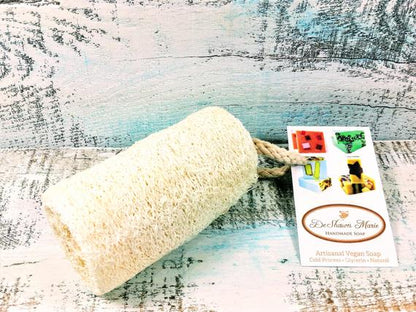 Organic Natural 4" Loofah, loofa, luffa, vegan