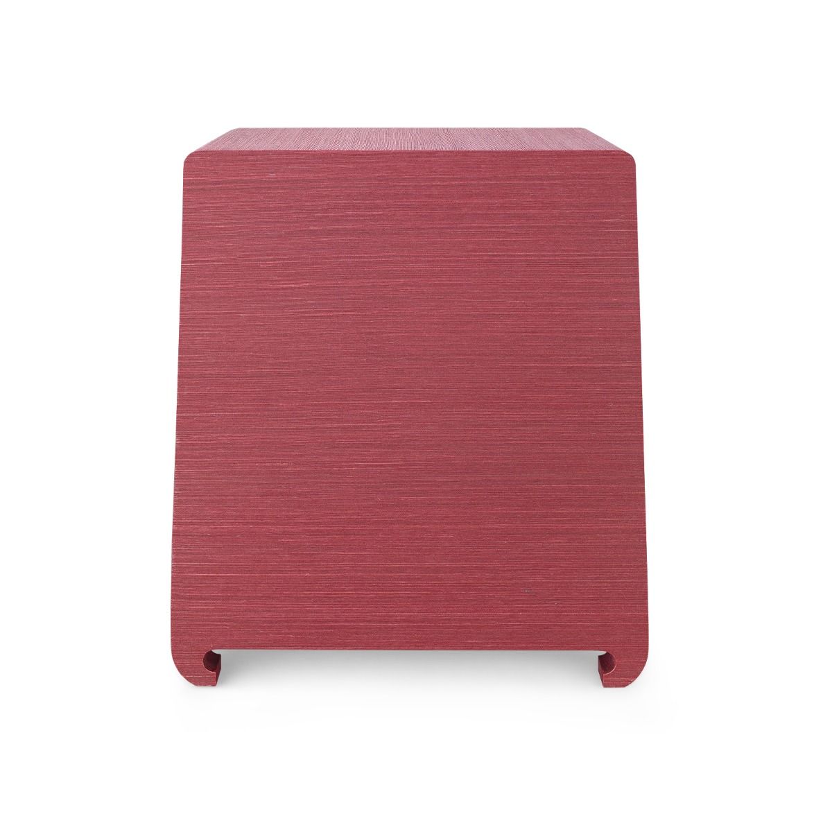 Ming 2-Drawer Side Table, Red