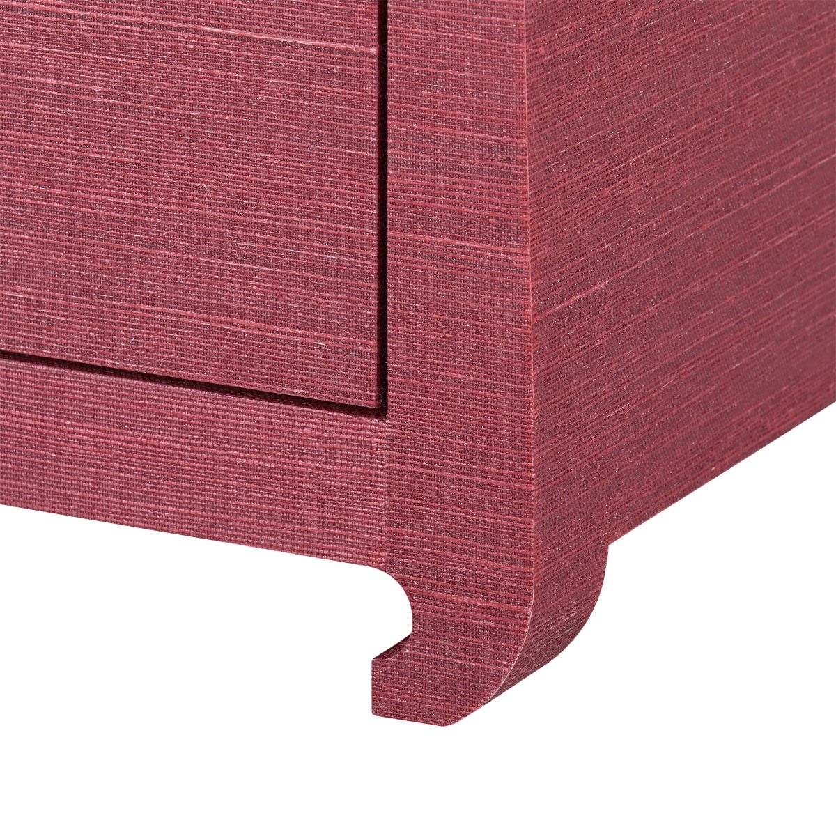 Ming 2-Drawer Side Table, Red