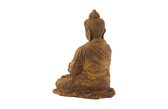 Enchanting Rust Buddha Sculpture