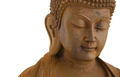 Enchanting Rust Buddha Sculpture