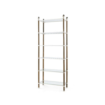 Pierce Etagere, Bronze and Nickel