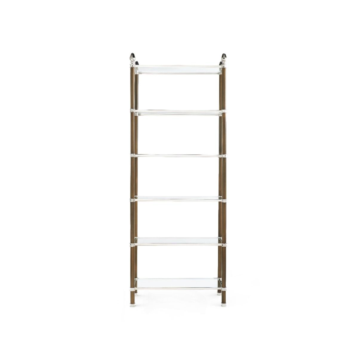 Pierce Etagere, Bronze and Nickel