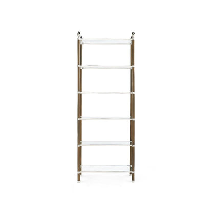 Pierce Etagere, Bronze and Nickel