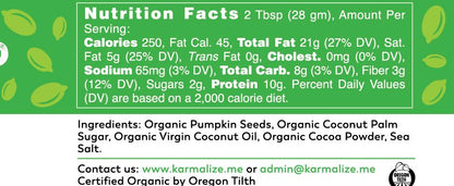 Organic Vegan Cacao Pumpkin Seed ButterFood & BeveragePurple Ares13.87Food & BeverageOrganic Vegan Cacao Pumpkin Seed ButterOrganic Vegan Cacao Pumpkin Seed Butter - Premium Food & Beverage from Purple Ares - Just CHF 13.87! Shop now at Maria Bitonti Home Decor