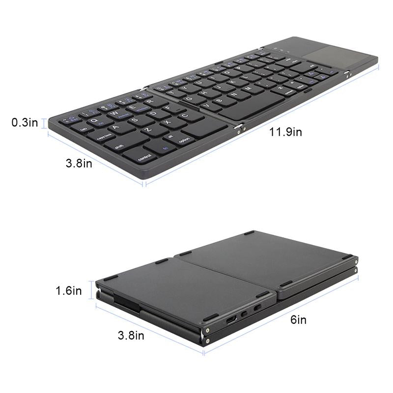 Portable Triple Folding Bluetooth Keyboard Wireless Mini FoldableWomen's ClothingJadeDHGate73.93DHGateWomen's ClothingPortable Triple Folding Bluetooth Keyboard Wireless Mini FoldablePortable Triple Folding Bluetooth Keyboard Wireless Mini Foldable - Premium Women's Clothing from Jade - Just CHF 73.93! Shop now at Maria Bitonti Home Decor